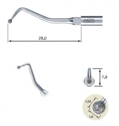 G62D (NSK, Япония) - насадка c алмазным покрытием для реставрации зубов к ультразвуковым скалерам Varios NSK и Satelec Предлагаем качественное оборудование для стоматологии